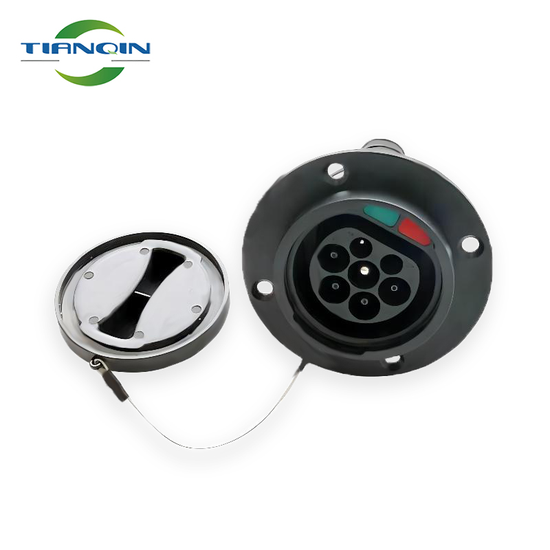 type 2 iec62196 male 32a three phase for evse car side charging connector or ev charger male socket type 2 evse chargers