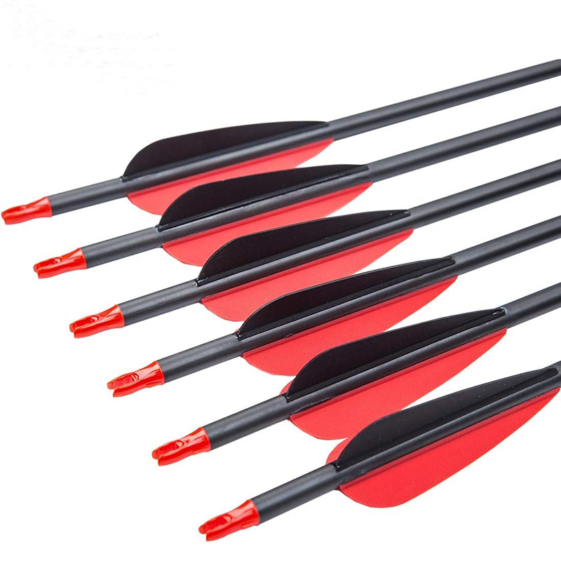 300 340 400 500 600 700 800 Spine Carbon Arrows for Compound reverse  Bow Traditional Longbow 30 32 Inch Shafts Hunting Target Feather Arrow