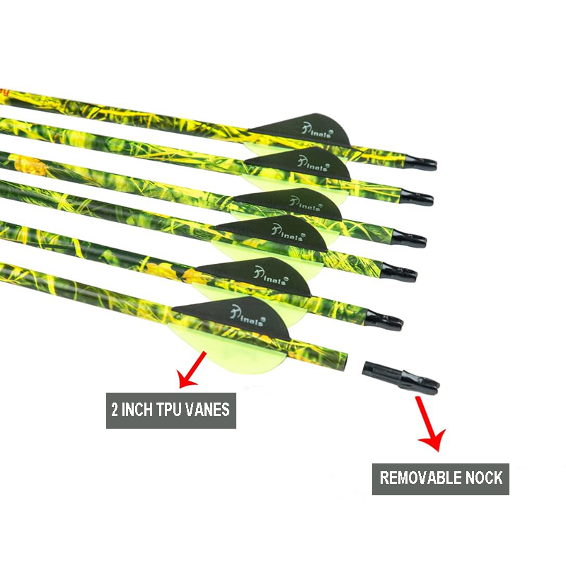 Archery Hunting Carbon Arrows for Compound  reverse  Bow 300 340 400 Spine 28 30 Inch Arrow Shaft