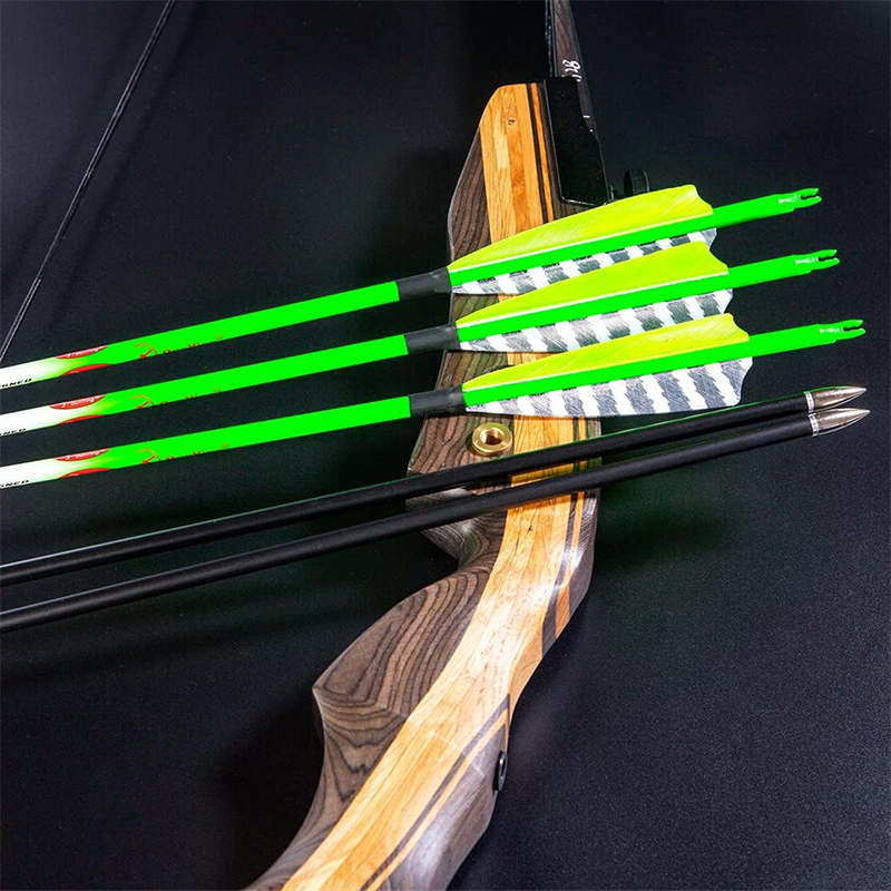 Traditional Archery Carbon Feather Arrows 300 340 400 500 600 Spine 31 Inch for Reverse Compound Bow Longbow Hunting Targets Arrow