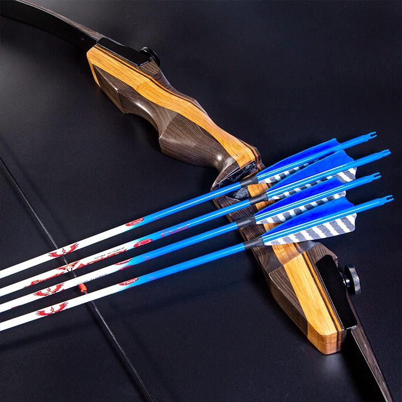 Traditional Archery Carbon Feather Arrows 300 340 400 500 600 Spine 31 Inch for Reverse Compound Bow Longbow Hunting Targets Arrow