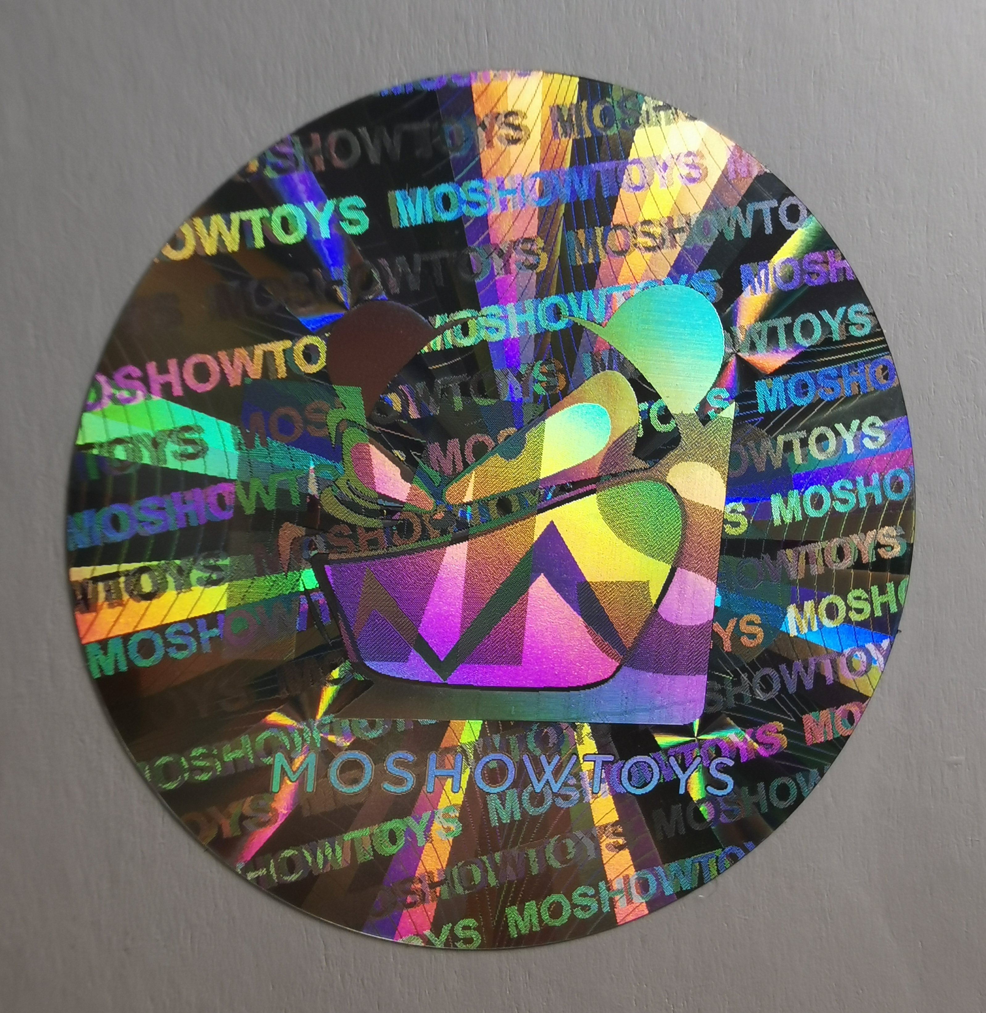 Dual channel holographic sticker