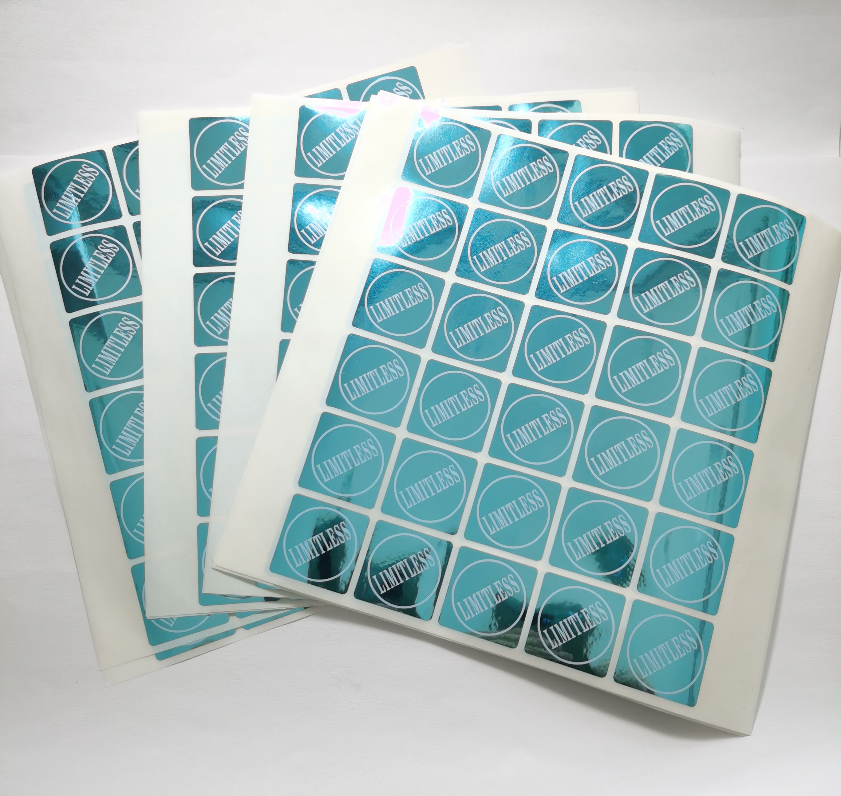 A variety of holographic sticker material color selection