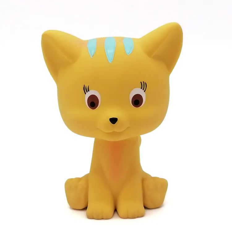 Natural Latex Rubber Self-degradable Harmless No Holes Cat Shape Does Not Breed Bacteria Easy To Clean Children's Toys