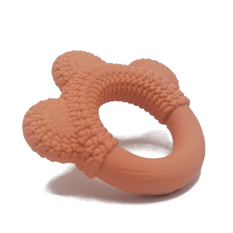 Teething Ring Is Made Of 100% Natural Rubber From The Hevea Tree For Baby And Infant