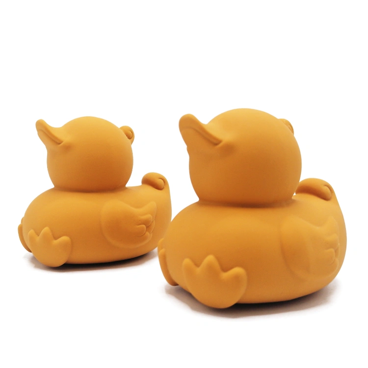 Handmade With natural Organic Rubber Bath Time BABY & TODDLER Toy Yellow Duck Teethers