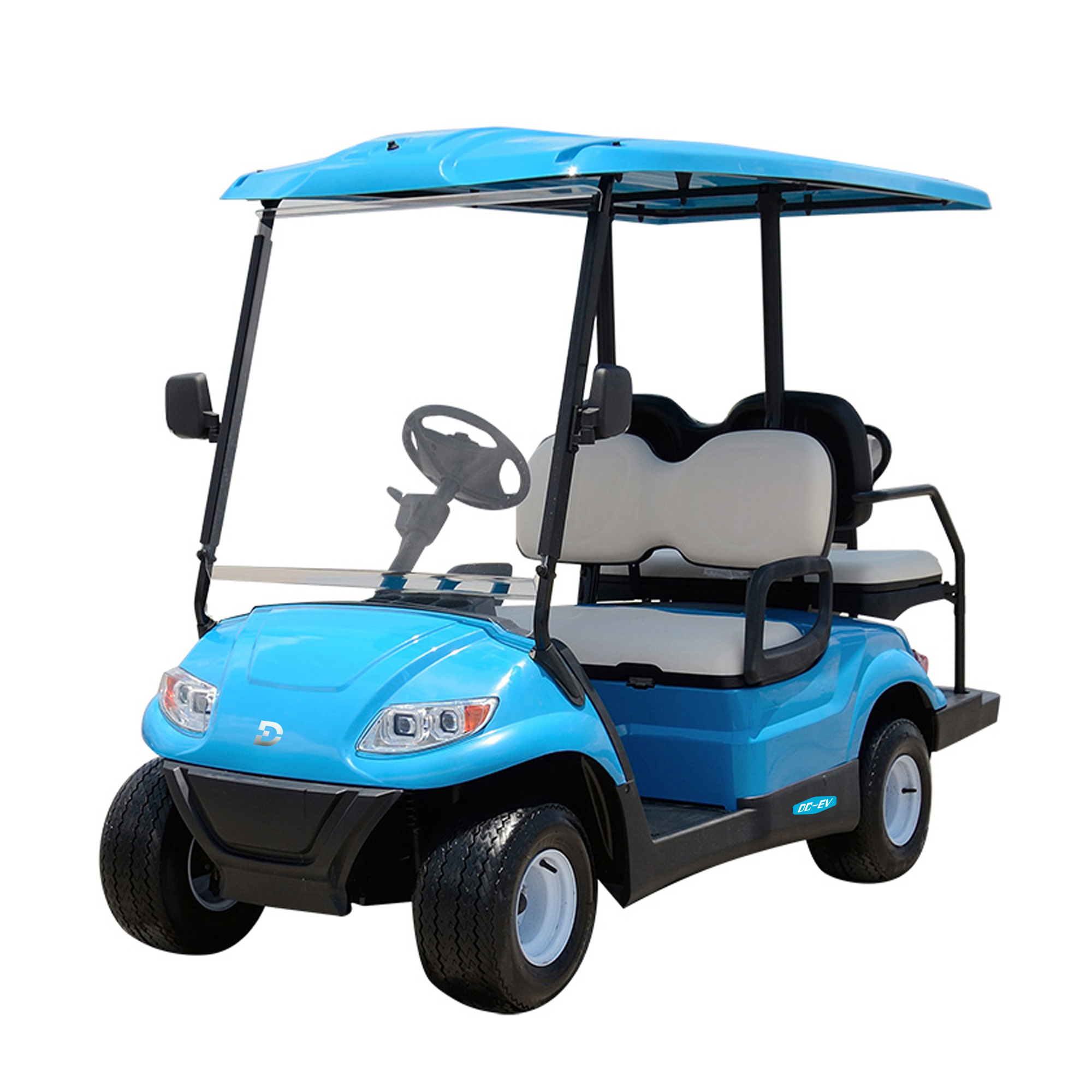 LT 2+2 Seater Golf Cart DECHUANG Golf Buggy 48v4KW Motor Lithium Electric Golf Cart for Part Comfortable 4 Passenger LT-A627.2+2