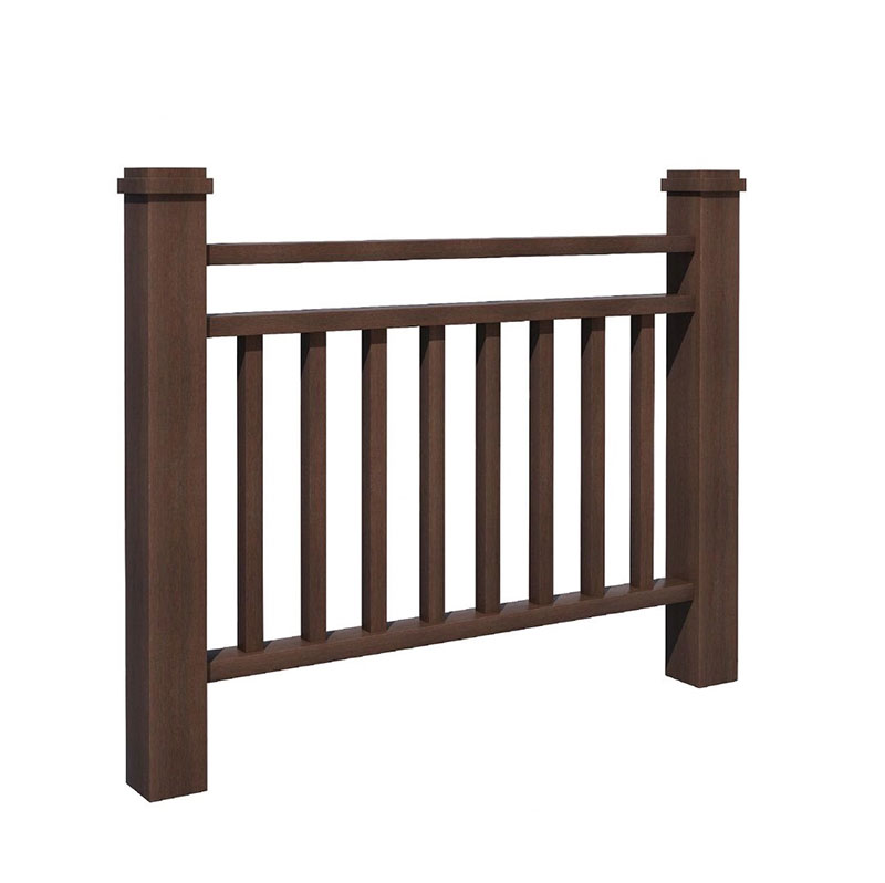 Dark Carbonized Outdoor Bamboo Railing