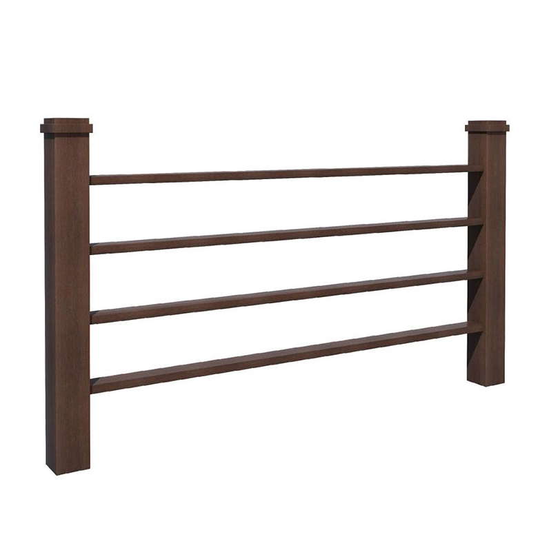 Dark Carbonized Outdoor Bamboo Railing