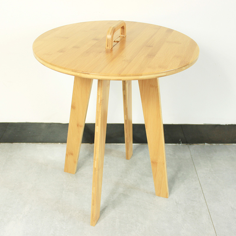 Small Round Bamboo Coffee Table