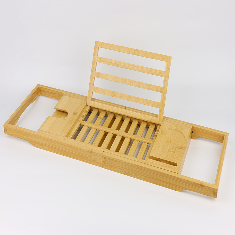 Adjustable Handcrafted Bamboo Bath Tray