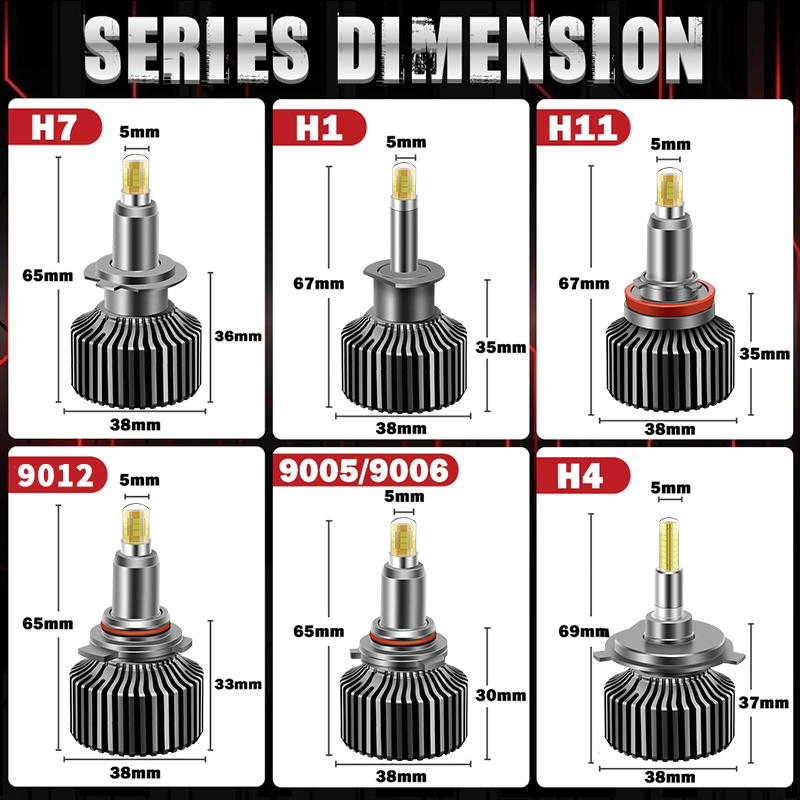 R8-006   6 Sides LED Headlight With Turbo Fan